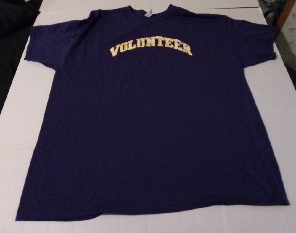 Jerzees Size 2XL Minnesota Vikings NFL Purple Volunteer T-shirt